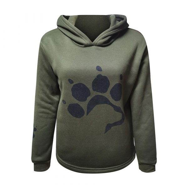 Harajuku-Women's Paw Print Hoodies