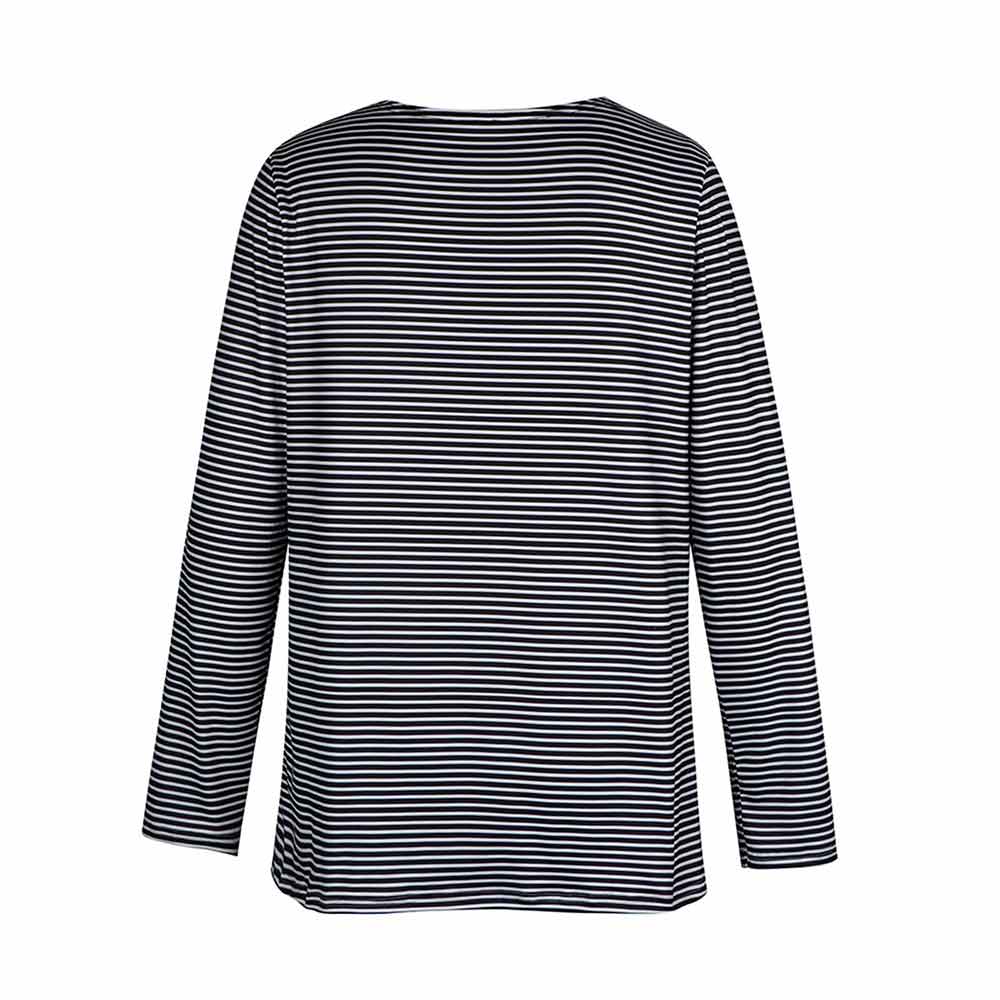 Beautiful Women Blouse Long Sleeve 3d Cat O-neck Tops