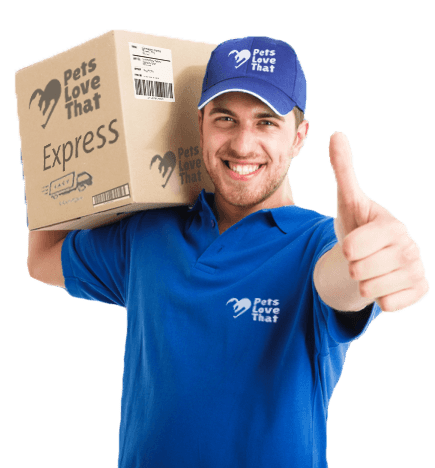 employee-pets love that delivery man 435px