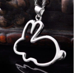 Rabbit Clavicle Necklace – Cute Bunny Pendant Necklace for Women (Minimalist Animal Jewelry)