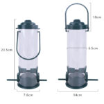 Hanging Outdoor Bird Feeder – Garden Tree Feed Station Plastic Food Dispenser