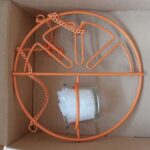 Circular Outdoor Hummingbird Feeder – Orange Nectar & Water Feeding Station