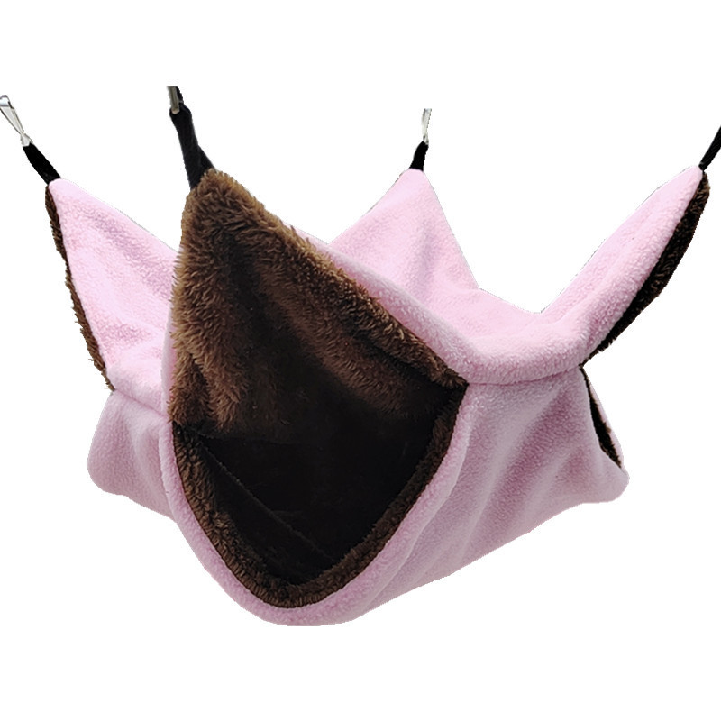 Soft Plush Hanging Hamster Hammock – Warm Double-Layer Small Pet Nest Bed