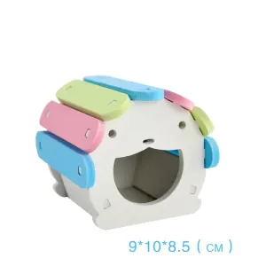 Colorful Hamster House Tunnel Toy – Durable PVC Nest with Ladder Playground