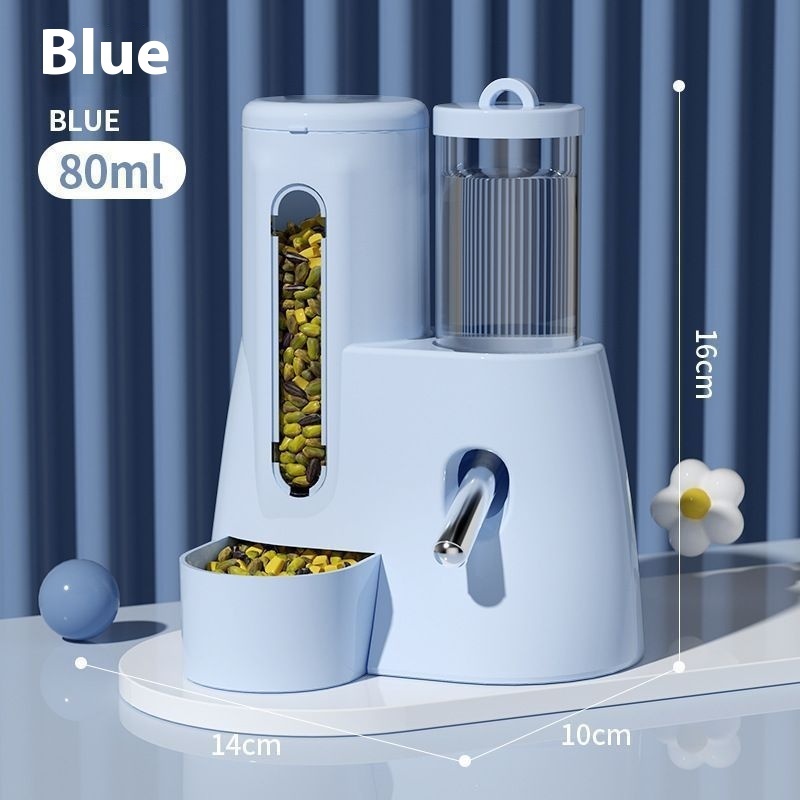 2-in-1 Automatic Hamster Feeder & Water Dispenser – Spill-Proof Food Bowl & Drinking Bottle