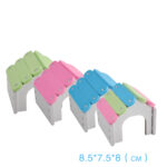 Colorful Hamster House Tunnel Toy – Durable PVC Nest with Ladder Playground