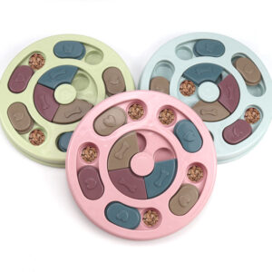 Interactive Slow Feeder Dog Bowl – Puzzle Toy for Pets