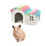 Colorful Hamster House Tunnel Toy – Durable PVC Nest with Ladder Playground