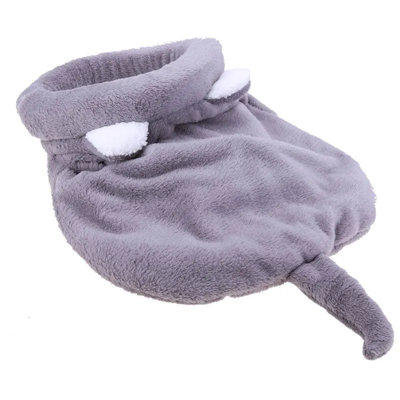 Plush Cat Sleeping Bag – Warm Fleece Foldable Pet Bed for Cats & Small Dogs - Image 3