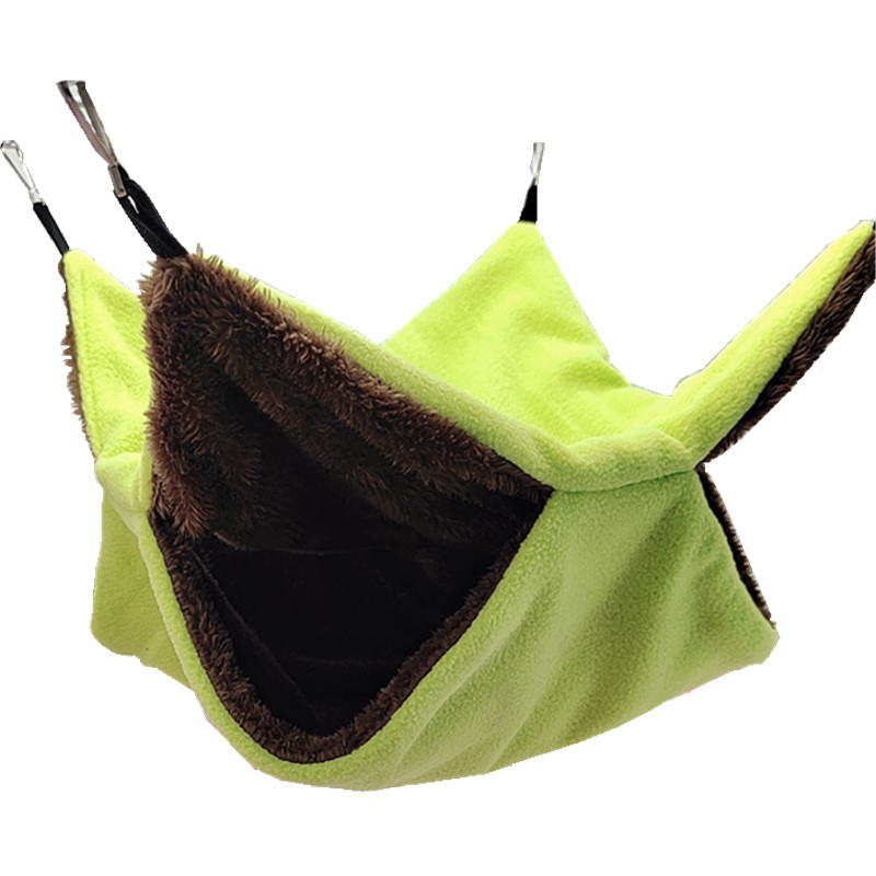 Soft Plush Hanging Hamster Hammock – Warm Double-Layer Small Pet Nest Bed