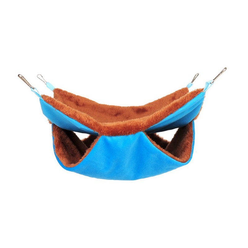 Soft Plush Hanging Hamster Hammock – Warm Double-Layer Small Pet Nest Bed