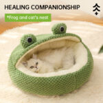 Frog Series Pet Nest – Cozy Cat & Dog Bed for Autumn & Winter