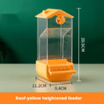 Automatic Parrot Feeder with Perch – Large Capacity Acrylic Bird Food Dispenser