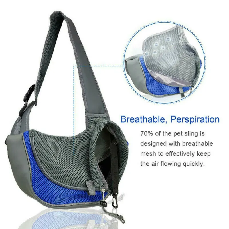 Tote shoulder bag mesh for puppies and small dogs