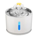 2.4L Stainless Steel Pet Water Fountain with LED