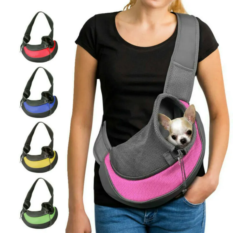 Tote shoulder bag mesh for puppies and small dogs