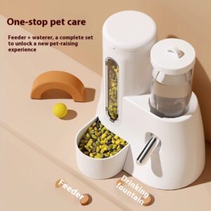 2-in-1 Automatic Hamster Feeder & Water Dispenser – Spill-Proof Food Bowl & Drinking Bottle