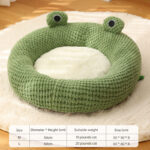 Frog Series Pet Nest – Cozy Cat & Dog Bed for Autumn & Winter