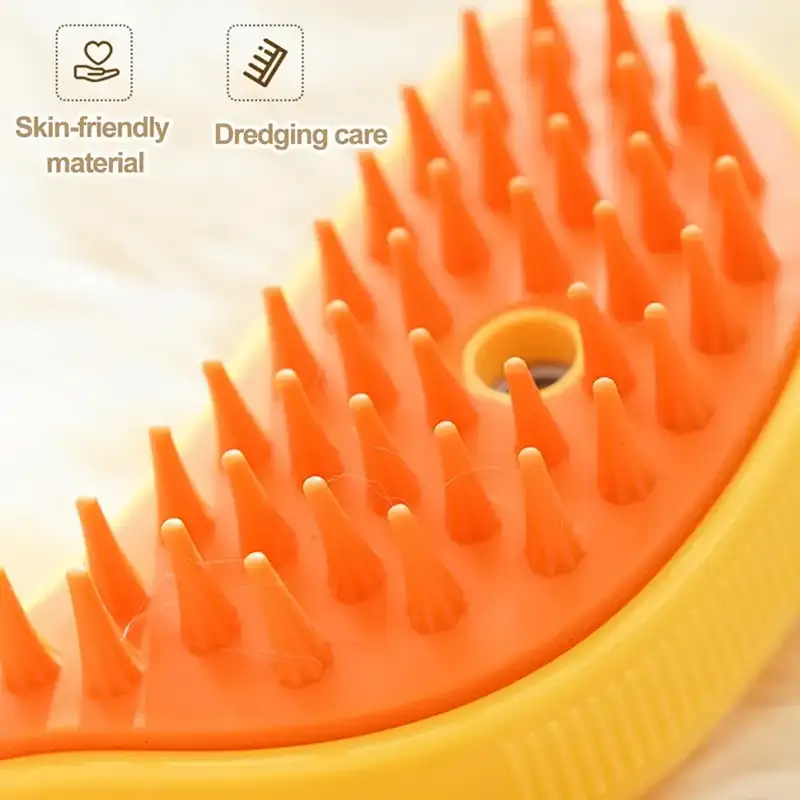 Steam Pet Grooming Brush – 3-in-1 Hair Remover, Massage & Cleaning Comb
