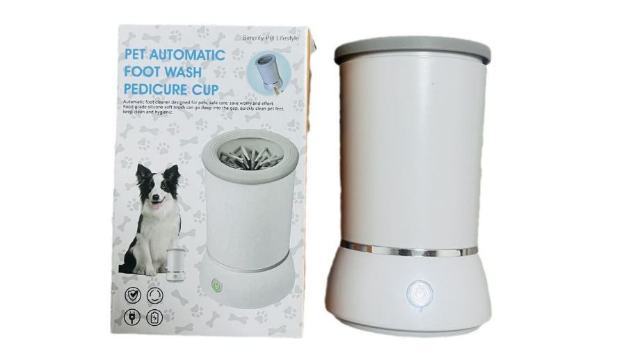 Automatic Pet Paw Cleaner Cup – Electric Dog & Cat Foot Washer with Soft Silicone Brush