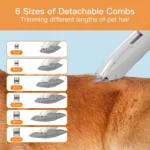 Pet Grooming Vacuum Kit – Low-Noise Hair Clipper & Shedding Remover