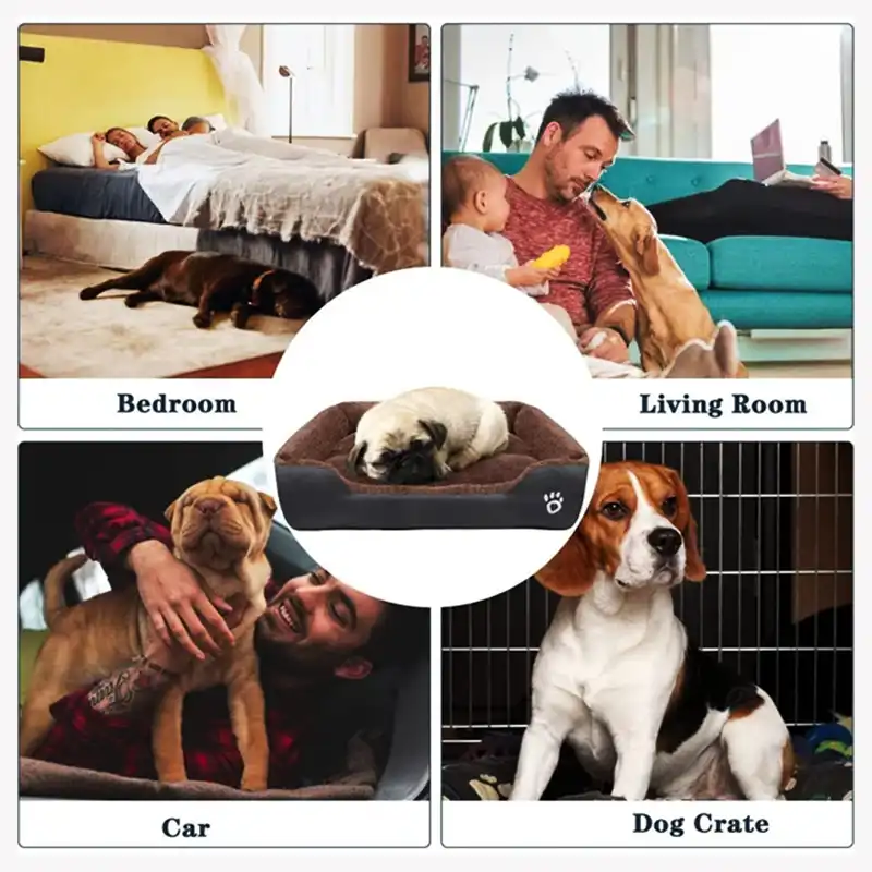 New, soft, and cozy fleece pet bed