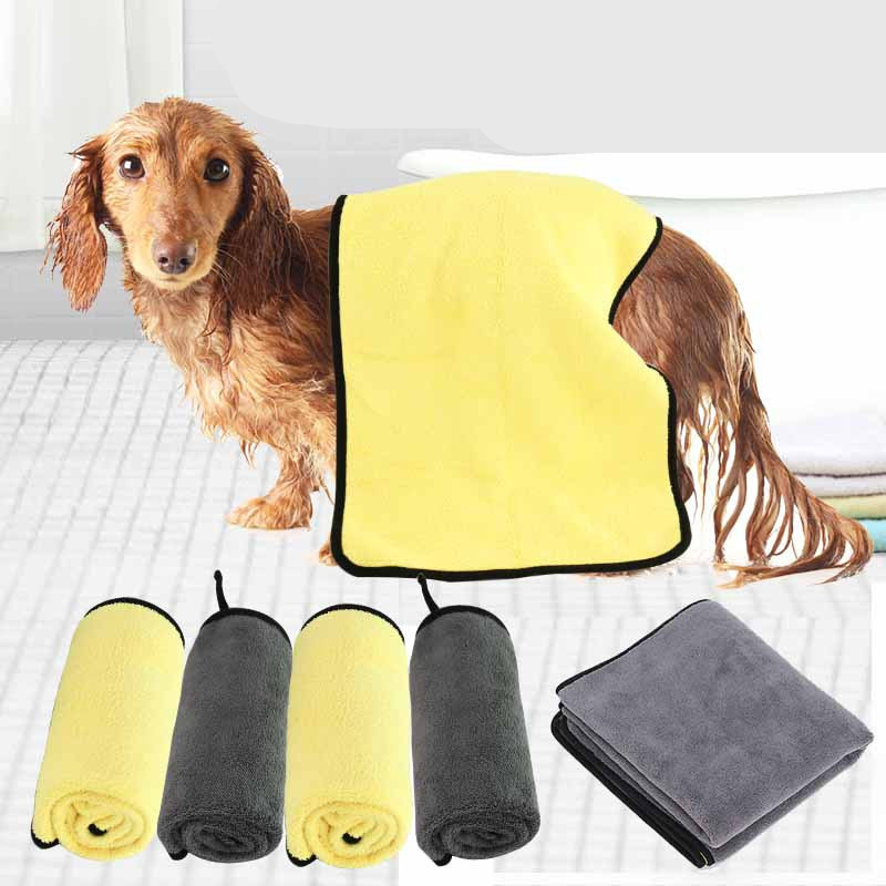 Ultra-Absorbent Nano Fiber Pet Towel – Soft Quick-Dry Dog & Cat Bath Towel (Multi-Size)