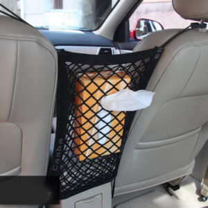 Elastic Car Pet Barrier Net – Dog Safety Seat Divider & Storage Mesh