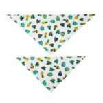 Fruit Print Pet Bandana – Adjustable Cotton Dog & Cat Summer Scarf