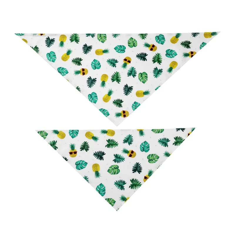 Fruit Print Pet Bandana – Adjustable Cotton Dog & Cat Summer Scarf