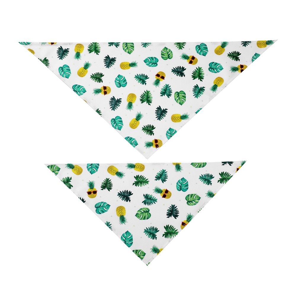 Fruit Print Pet Bandana – Adjustable Cotton Dog & Cat Summer Scarf