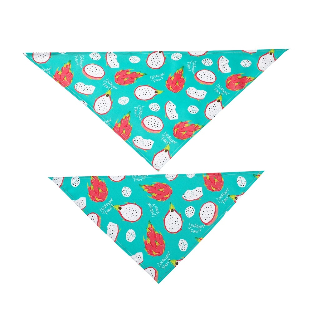 Fruit Print Pet Bandana – Adjustable Cotton Dog & Cat Summer Scarf