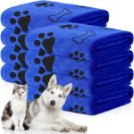 Ultra-Absorbent Microfiber Pet Bath Towel – Quick-Dry Soft Dog & Cat Drying Blanket