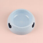 Heart Motif Plastic Pet Bowl – Dog & Cat Food Bowl (Single Bowl)