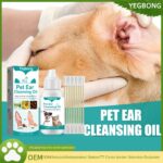 Yegbong Pet Ear Mite Treatment Oil – Soothing Ear Cleaner for Dogs & Cats (Odor Control & Anti-Itch Relief)