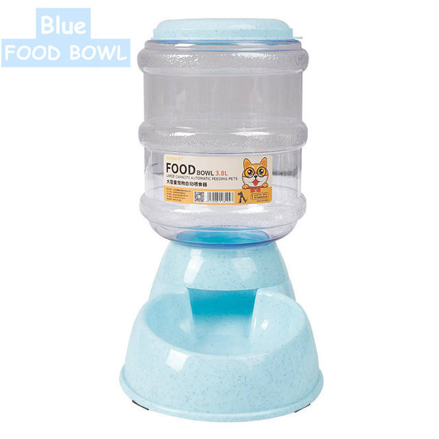 Large Capacity 3.8L Automatic Pet Feeder & Water Dispenser Bowl