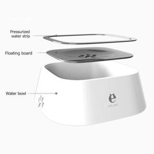 ELS-Pets 1.5L Floating Anti-Spill Pet Water Bowl for Dogs & Cats