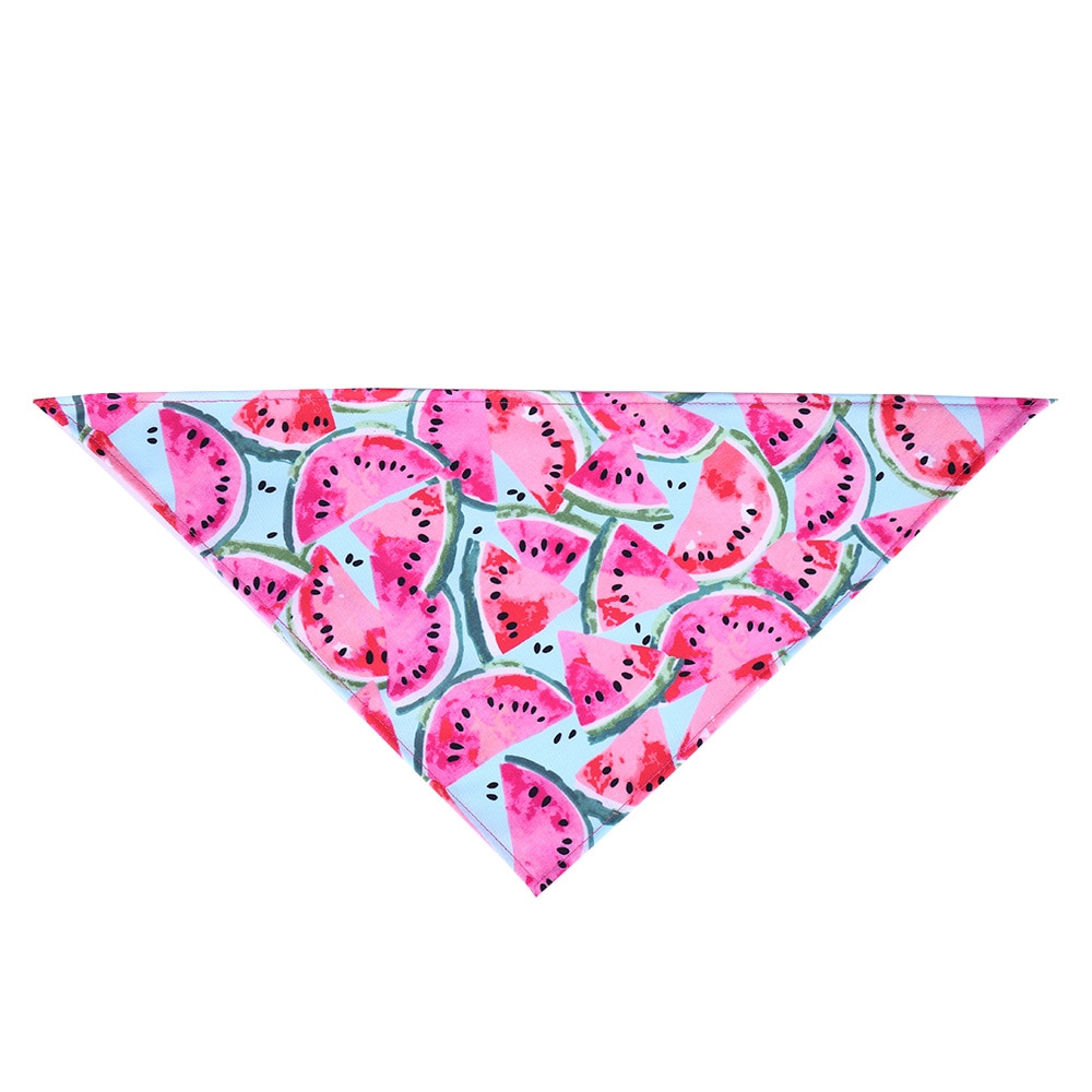 Fruit Print Pet Bandana – Adjustable Cotton Dog & Cat Summer Scarf