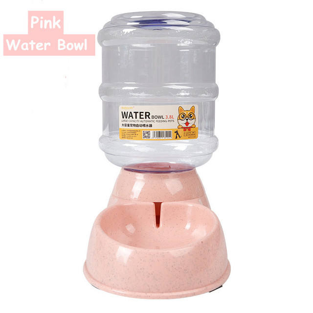 Large Capacity 3.8L Automatic Pet Feeder & Water Dispenser Bowl