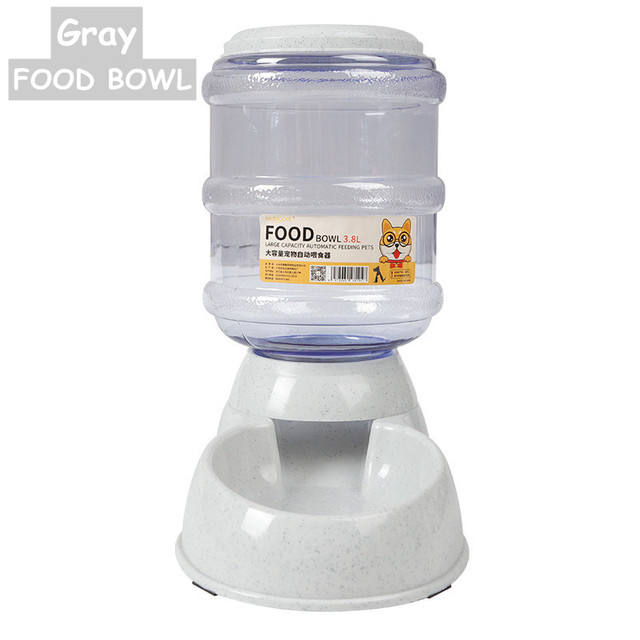 Large Capacity 3.8L Automatic Pet Feeder & Water Dispenser Bowl