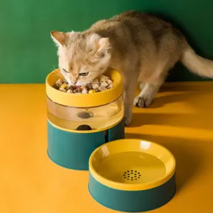 Elevated Automatic Pet Feeder & Water Dispenser Dual Bowl (Neck Protection Design)