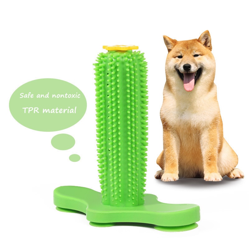 Suction Cup Dog Chew Toy – Interactive Treat Dispenser & Dental Cleaning Toy for Small Dogs