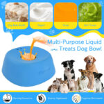 Yipetor Anti-Choke Slow Feeder Dog Bowl & Lick Mat – 3/4 Cup Non-Slip Treat Bowl