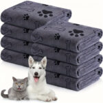 Ultra-Absorbent Microfiber Pet Bath Towel – Quick-Dry Soft Dog & Cat Drying Blanket