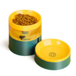 Elevated Automatic Pet Feeder & Water Dispenser Dual Bowl (Neck Protection Design)