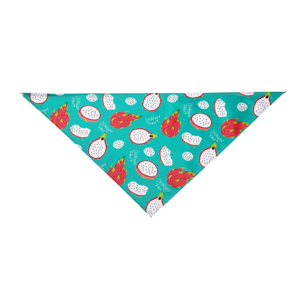 Fruit Print Pet Bandana – Adjustable Cotton Dog & Cat Summer Scarf