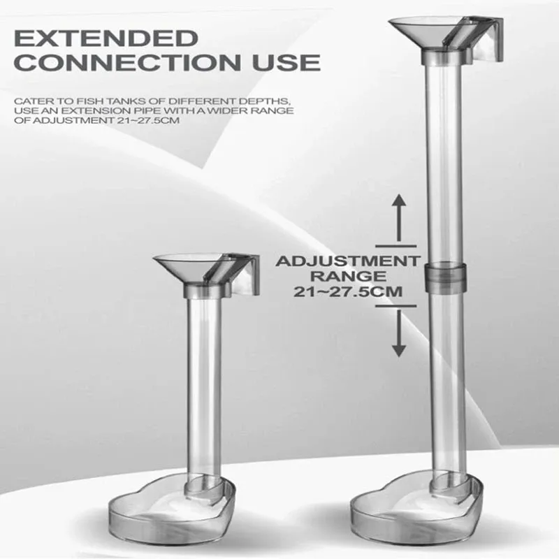 Acrylic Aquarium Feeder Tube Set – Floating Feeding Station for Fish, Shrimp & Snails