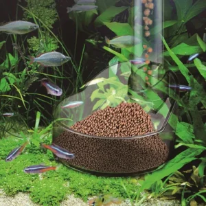 Acrylic Aquarium Feeder Tube Set – Floating Feeding Station for Fish, Shrimp & Snails