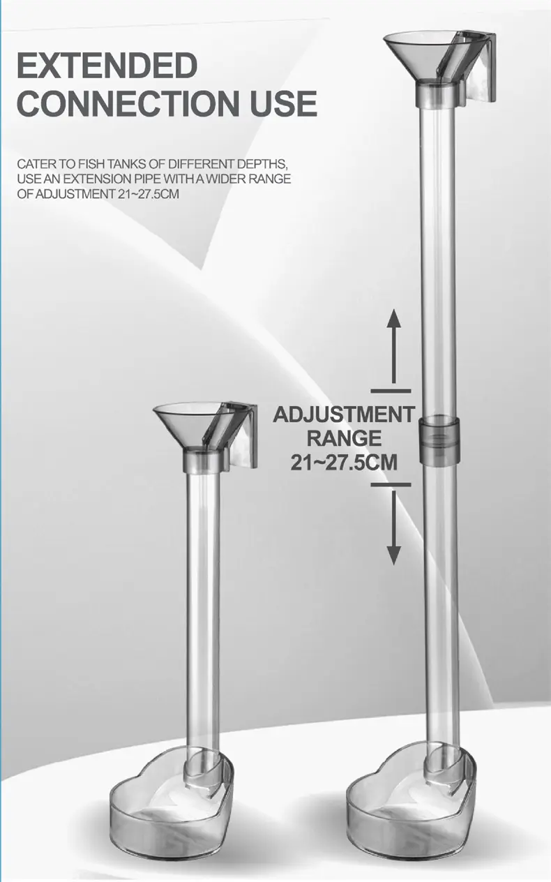 Acrylic Aquarium Feeder Tube Set – Floating Feeding Station for Fish, Shrimp & Snails