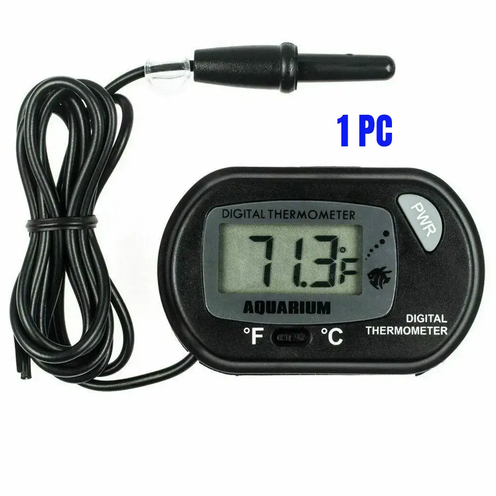 LCD Digital Aquarium Thermometer – Suction Cup Fish Tank Temperature Meter